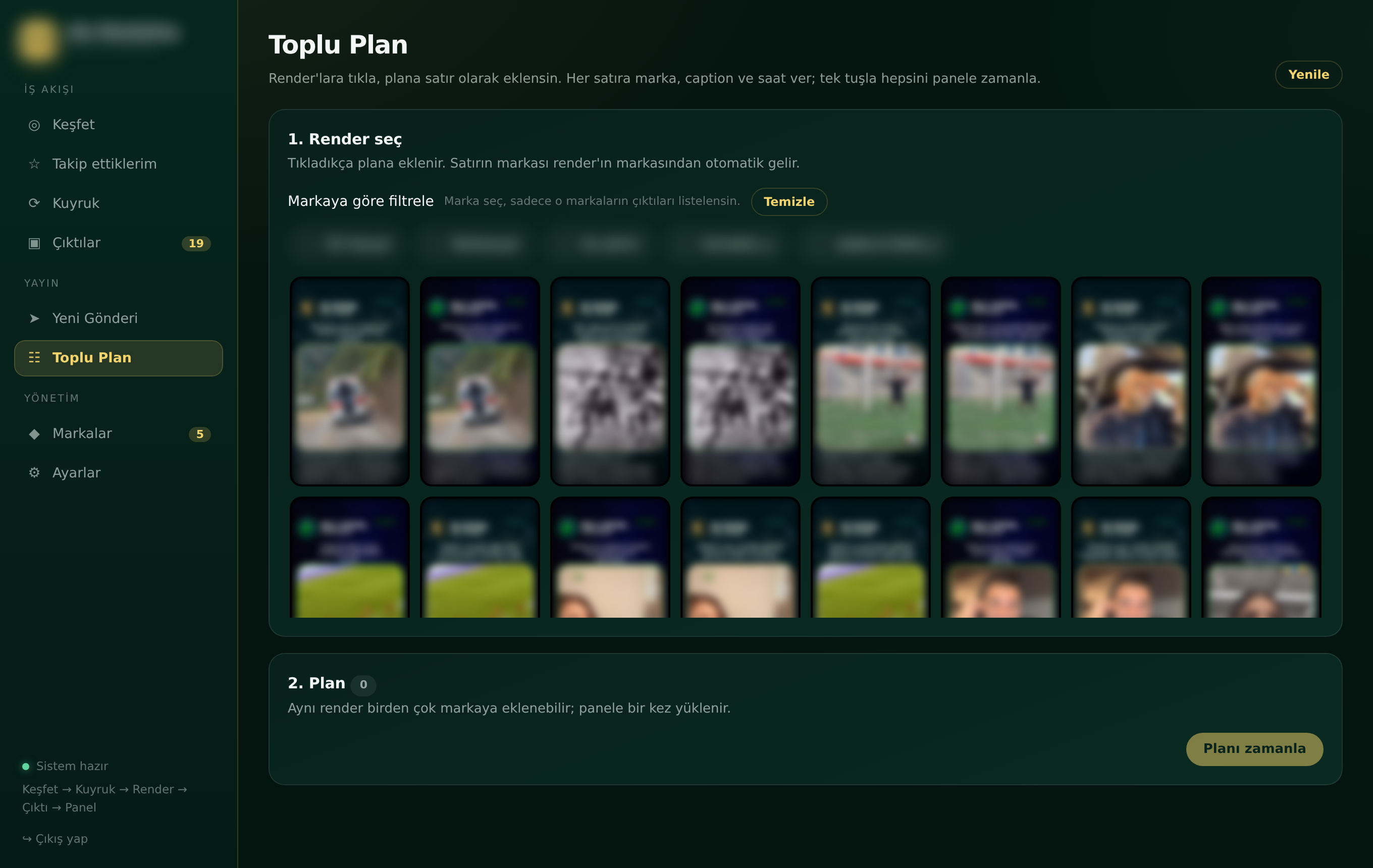 Ato Studio — Toplu Plan, markalı çıktılar